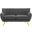 Remark Gray Upholstered Fabric Loveseat