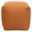 Remi Wool Pouf In Orange