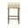Remick 24 Inch Counter Stool In Weathered Gray and Linen Upholstery
