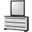 Remington Dresser Mirror In Chalk and Ebony