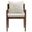 Remington Wood Dining Armchair In Salt