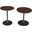 Remy Pedestal Accent Tables Set of 2 In Gunmetal