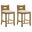 Ren 26 Inch Counter Height Barstool Set of 2 In Ivory and Amber Glow