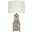 Renata Black Leopard Handpainted Pagoda Table Lamp