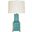 Renata Turquoise Handpainted Pagoda Table Lamp