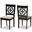 Renaud Modern and Contemporary Sand Fabric Upholstered and Espresso Brown Finished Wood 2-Piece Dining Chair Set