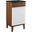 Render 18 Inch Bathroom Vanity In White Walnut Black