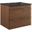 Render 24 Inch Wall-Mount Bathroom Vanity In Walnut/Black