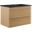 Render 30 Inch Wall Mount Bathroom Vanity In Oak Black
