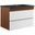 Render 30 Inch Wall Mount Bathroom Vanity In White Walnut Black