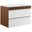 Render 30 Inch Wall Mount Bathroom Vanity In White Walnut