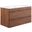 Render 36 Inch Wall-Mount Bathroom Vanity In Walnut/White