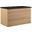 Render 36 Inch Wall Mount Bathroom Vanity In Oak Black