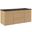 Render 48 Inch Wall Mount Bathroom Vanity In Oak Black EEI-5801-OAK-BLK