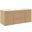 Render 48 Inch Wall Mount Bathroom Vanity In Oak White EEI-5801-OAK-WHI