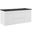 Render 48 Inch Wall Mount Bathroom Vanity In White Black EEI-5801-WHI-BLK