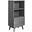 Render Display Cabinet Bookshelf In Charcoal