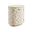 Rendezvous Albion Stone Oval Nightstand In Beige