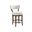 Rendezvous Giles Upholstered Swivel Counter Stool