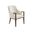 Rendezvous Lambeth Upholstered Arm Chair In Cream