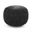 Renee Velvet Fabric Round Pouf In Slate Grey