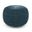 Renee Velvet Fabric Round Pouf In Teal