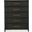 Retreat Pole Rattan Five-Drawer Chest In Dark Wood