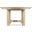 Retreat Pole Rattan Round Dining Table with 1-20 Inch Leaf In Light Wood