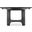 Retreat Pole Rattan Round Dining Table with 1-20 Inch Leaf In Dark Wood