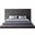 Revel Velvet King Bed In Grey