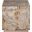 Reverse Antique Mirror Cocktail Cube W. Silver Leaf Base