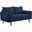 Revive Azure Upholstered Fabric Loveseat