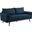 Revive Azure Upholstered Fabric Sofa