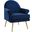 Revive Navy Tufted Button Accent Performance Velvet Arm Chair