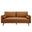 Revive Upholstered Vegan Leather Sofa In Tan