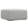 Rex Woven Performance Fabric Ottoman In Pale Grey
