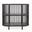 Rhapsody 36 Inch Open Storage Console Bookcase In Black