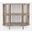 Rhapsody 36 Inch Open Storage Console Bookcase In Grey Wash