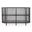 Rhapsody 54 Inch Open Storage Accent Cabinet In Black