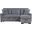 Rhett 3-Piece Reversible Sectional with Pull-out Bed and Hidden Storage In Gray