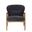 Rhodes Club Chair In Inkwell and Brown