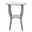 Rhodes French Grey Round Pedestal Accent Table