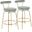 Rhonda Counter Stool Set of 2 In Green