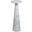 Rias Round Accent Table In White and Grey