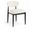 Riccio Performance Fabric Upholstered Dining Side Chair Set of 2 In Beige and Black