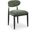 Riccio Performance Fabric Upholstered Dining Side Chair Set of 2 In Olive and Stained Black
