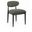 Riccio Performance Fabric Upholstered Dining Side Chair Set of 2 In Olive and Stained Black