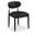 Riccio Vegan Leather Upholstered Dining Side Chair Set of 2 In Black