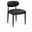 Riccio Vegan Leather Upholstered Dining Side Chair Set of 2 In Black