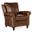 Richardson High Leg Reclining Lounger In Cognac
